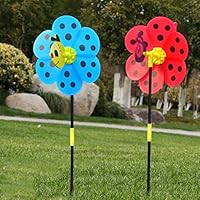 Q-XIAOKEAI 3D Insect Windmill Windsock Wind Spinner Kids Toys Yard Garden Decor Outdoor