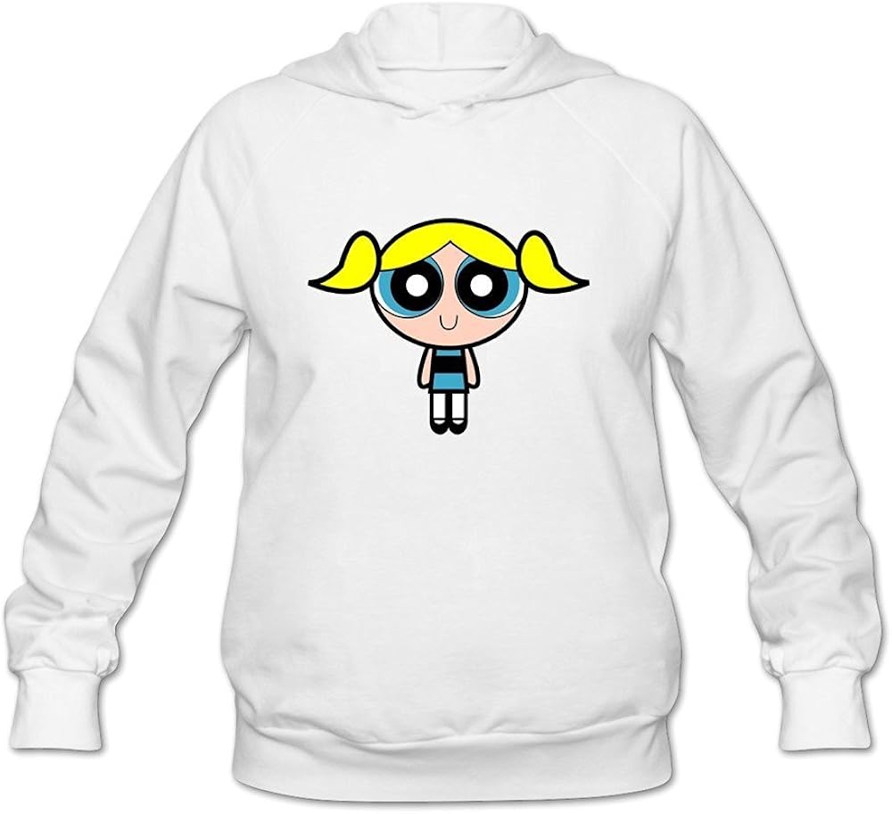 StaBe Women's Power Puff Girls Bubbles Hot Topic Hoodies Sweatshirt Red