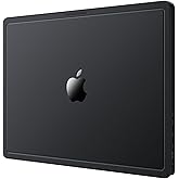 Soonjet CrackGuard for MacBook Pro 14 inch Case M5 M4 M3 M2 M1 Pro/Max 2025 2024-2021 [Anti-Crack Upgrade] [100% Match Official Color] Cover Protective Hard Shell Case Laptop - Space Black Clear