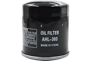 AHL 303 Oil Filter for Kawasaki KVF300 PRAIRIE 300 2X4 4x4 1999-2002/KVF400 Prairie 2X4 4X4 400 1997-2002/ZX6R Ninja 636 1995-2001 2003-2005 2007-2016 ZX636 Ninja ZX-6R (ABS) 636 2015