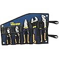 IRWIN VISE-GRIP Pliers Set with Tool Wrap, 5-Piece (2078708), Blue