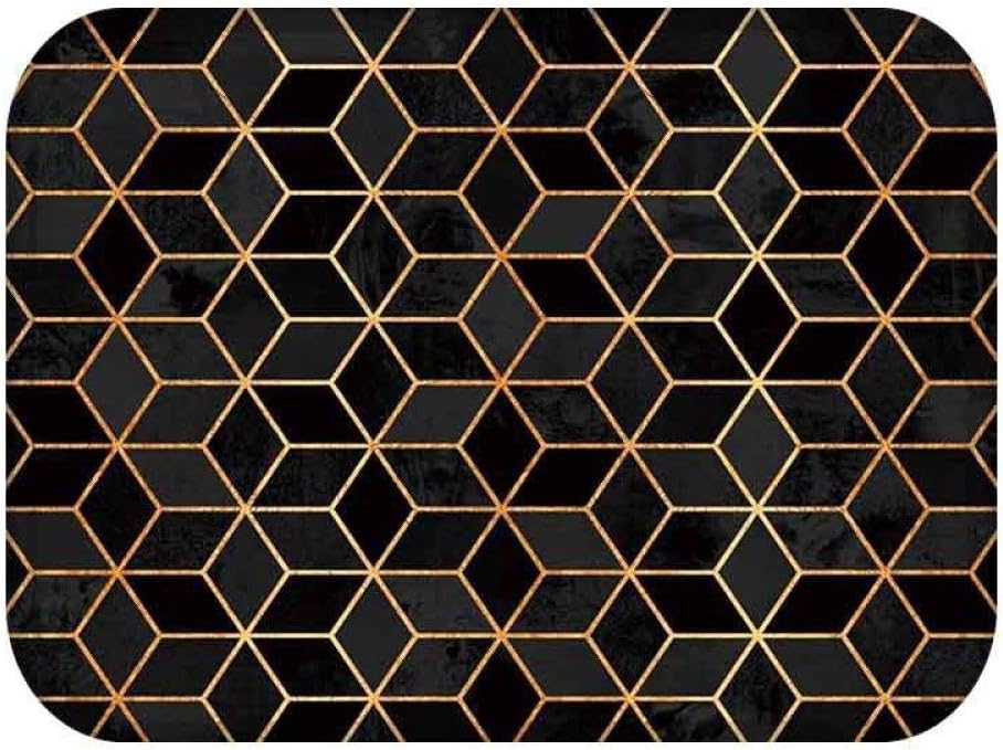 KFEKDT Memory Foam Non-Slip Bathroom Mat Bathroom Kitchen Bedroom Floor Mat Home Household Carpet Can Be Machine Washed A1 60cm x 90cm