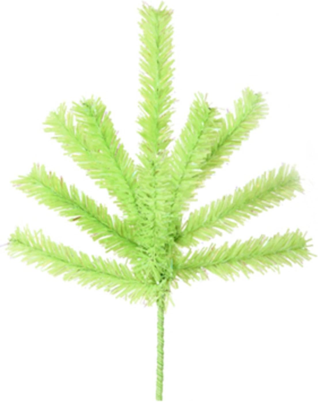 By Vickerman Chartreuse Green Christmas Craft Pick 7"