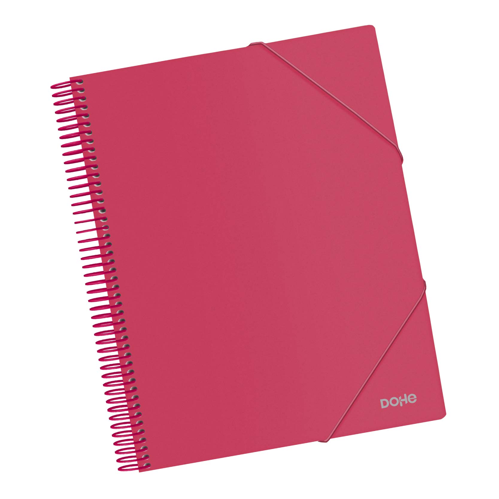Dohe 40 Case Binder 80 Mic, A4 with Spiral - Red