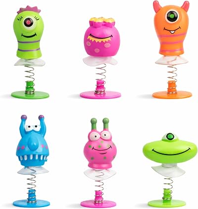 D.A.Y. Republic 6x Monster Jump Ups Toy Set Bright Pop-Up Party Favours