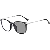 YIMI Blue Light Blocking Glasses Photochromic Sunglasses for Women Men Full Frame Anti UV Ray Filter Computer Gaming Glasses