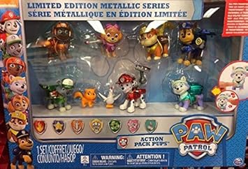 paw patrol metallic set