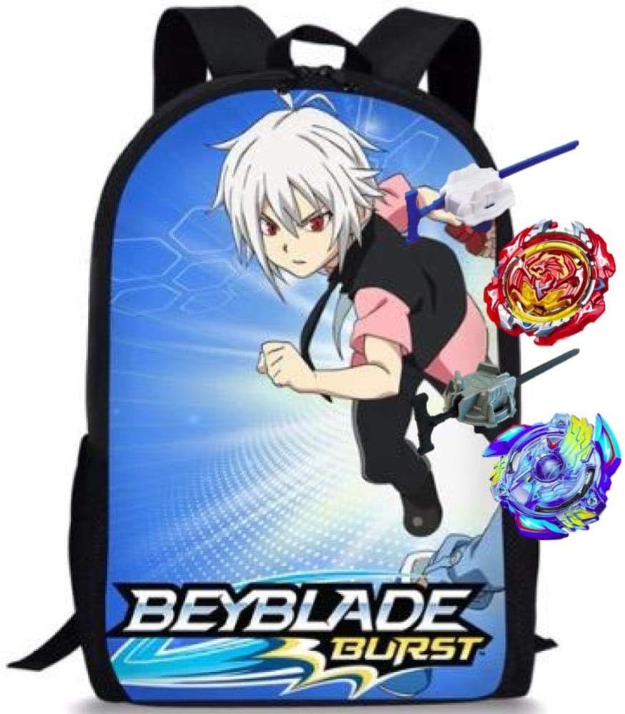 Manalo Bayblades burst evolution Backpack with 2 Bay Blade Burst and Launcher INCLUDED AS FREE GIFTS,(W)