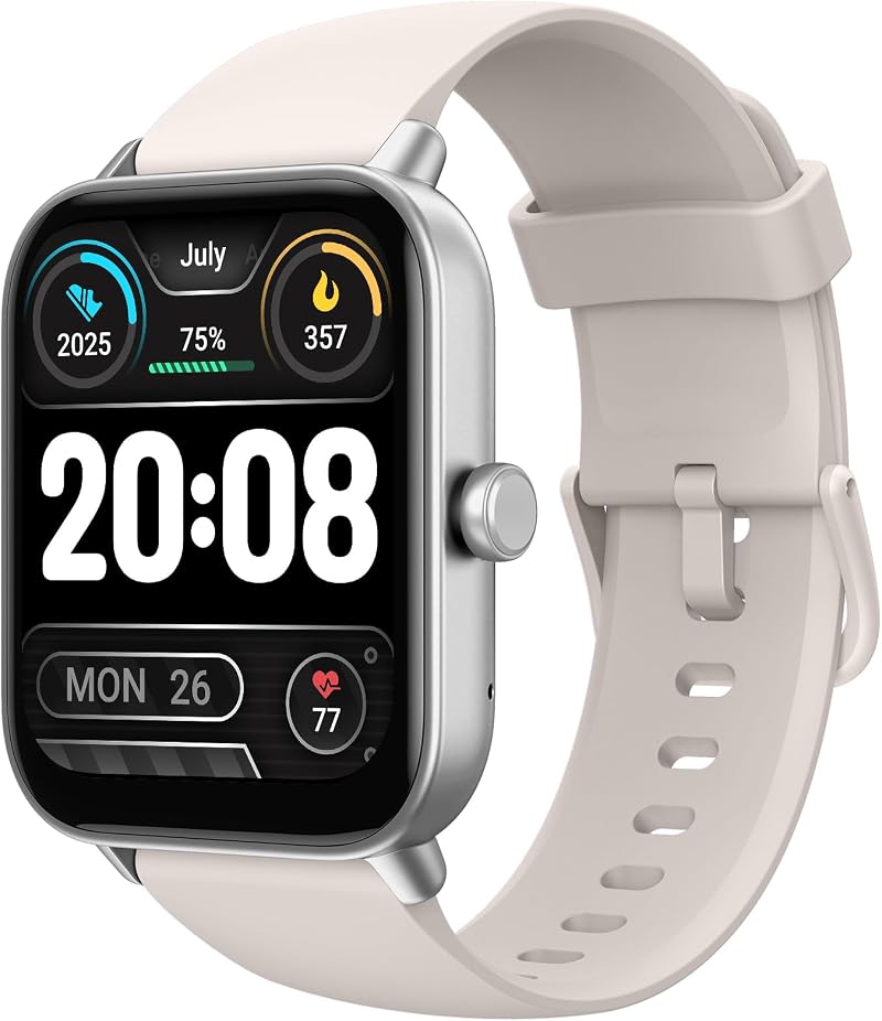 TOOBUR Smart Watch Men Women Alexa IP68 Waterproof 1.8" Fitness Call Heart Rate