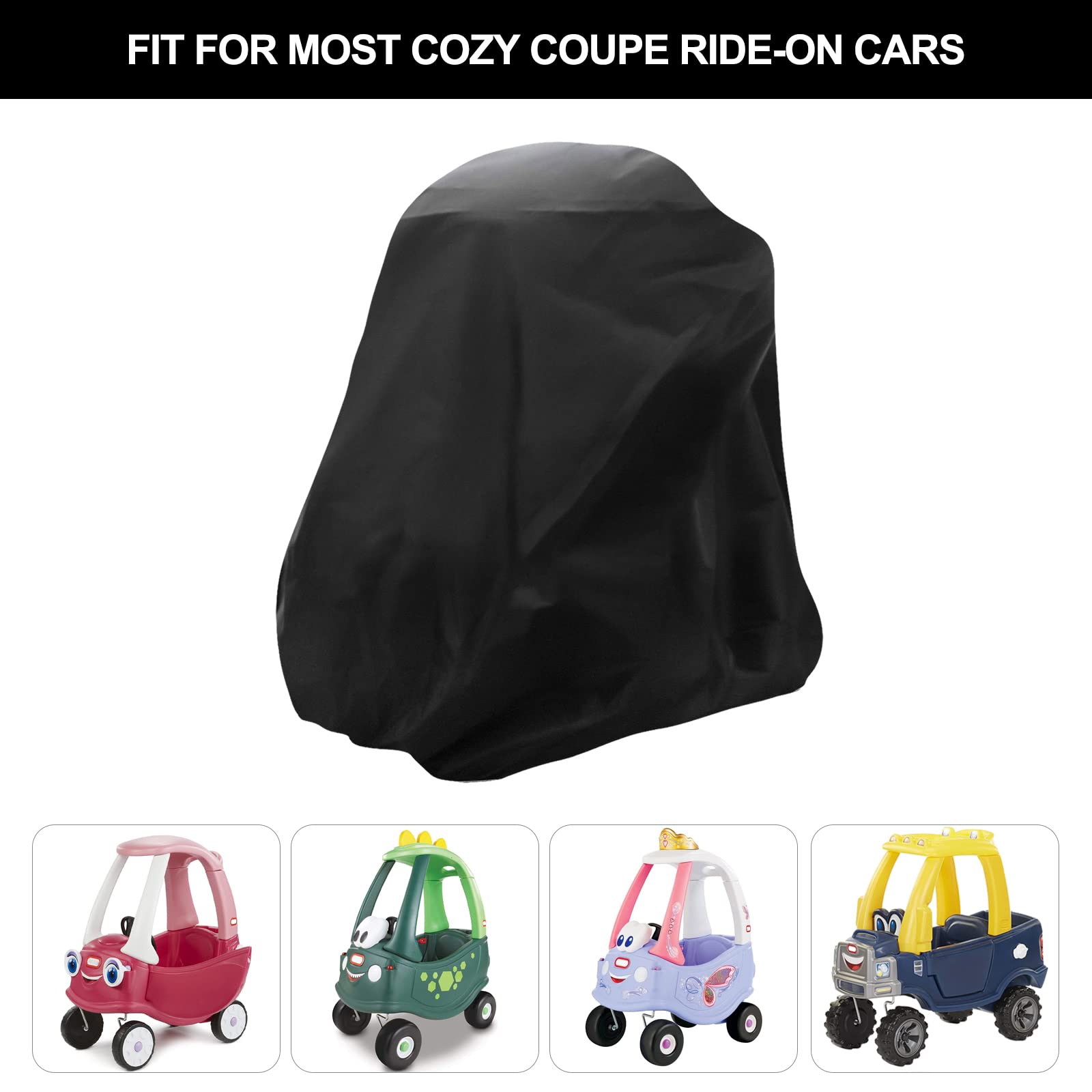 Tonhui Waterproof Cover for Cozy Coupe Truck Ride-On Car, Toddler Car Push & Buggy Cover - Outdoor Sun, Dust & Snow Protection