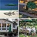 ABCCANOPY Patio Umbrella Ourdoor Solar Umbrella LED Umbrellas with 32LED Lights, Tilt and Crank Table Umbrellas for Garden, Deck, Backyard and Pool
