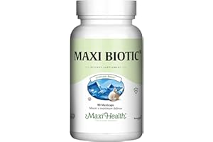 Maxi Health - Maxi Biotic Aged Garlic Extract Capsules (90 Count) | Kyolic Garlic Supplement with Spirulina, Echinacea, Oregano and Enzymax - Natural Antioxidant - Wellness Support