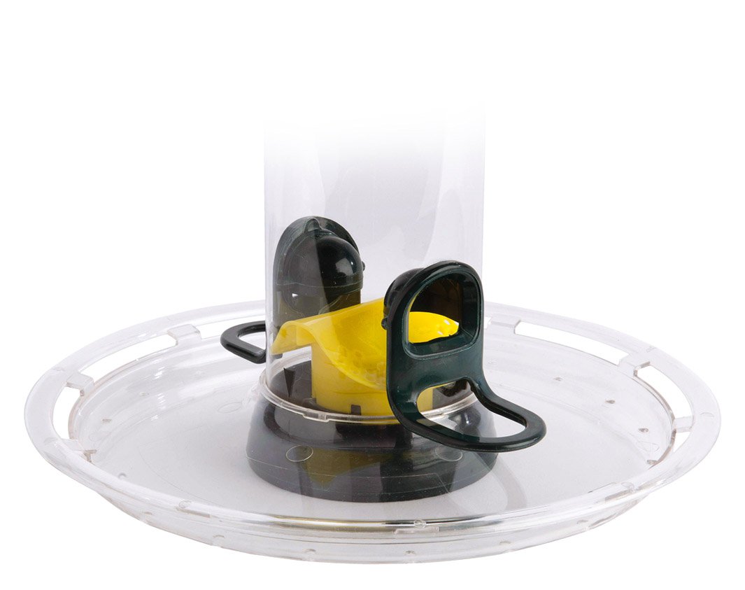 Small Seed Tray for Garden Bird Feeders - Jacobi Jayne® BigEasy™ Clear Seed Tray - Large Seed Tray Attaches to BigEasy™ Feeders to Catch Seed Blends and Mixes.