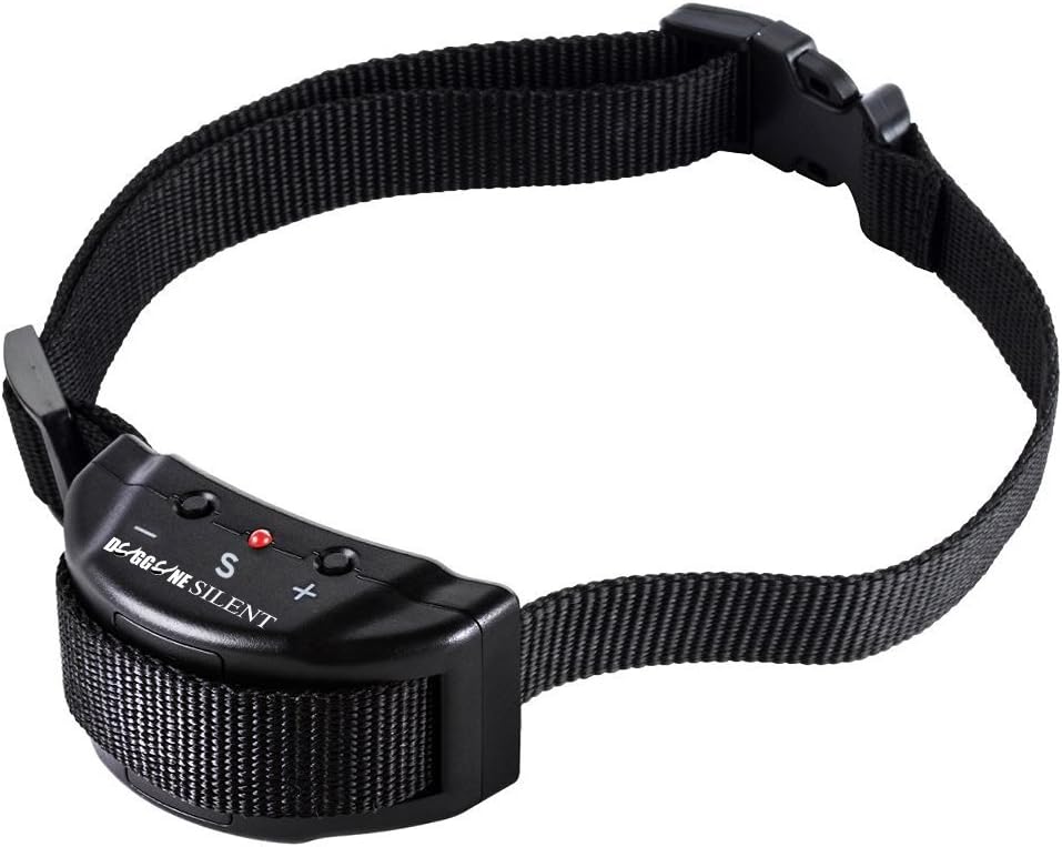 Dog Bark Collar | Shock Collar For Dogs 10-120 Pounds | 7 Level Adjustable Sensitivity | No Bark Electronic Anti Bark Dog Training Collar | No Harm Warning Beep | BONUS Extra Battery Inside PET853-01