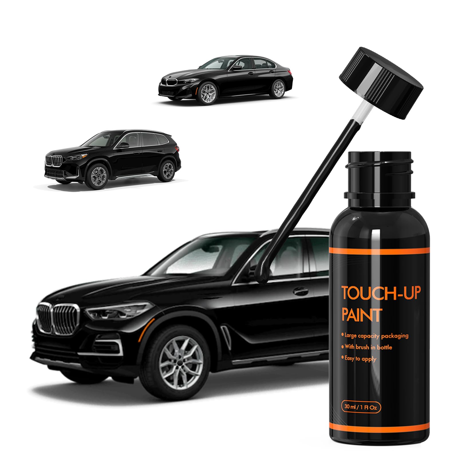 Photo 1 of XTryfun 668 Jet Black Touch Up Paint for BMW, DIY Car Paint Scratch Repair Kit, Automotive Paints, Quick & Easy Fix Scratch Repair for X1/X3/X4/X5/X6/X7/2/3/4/5/7 Series/i3/i4/Z4/M3/M5/M6