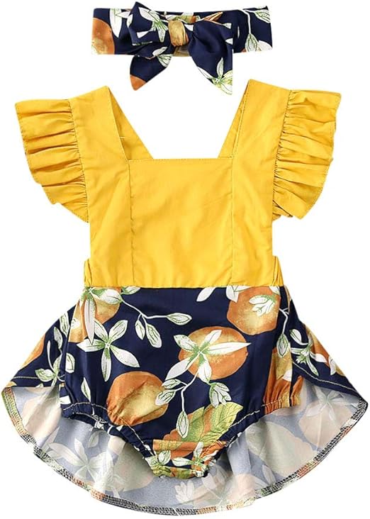 lemon baby girl outfit