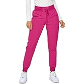 Monarch Uniforms Womens Jogger Scrubs Ribbed Jogger Scrub Pants for Women