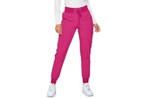 Monarch Uniforms Womens Jogger Scrubs Ribbed Jogger Scrub Pants for Women
