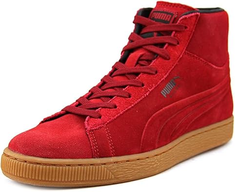 red ankle sneakers