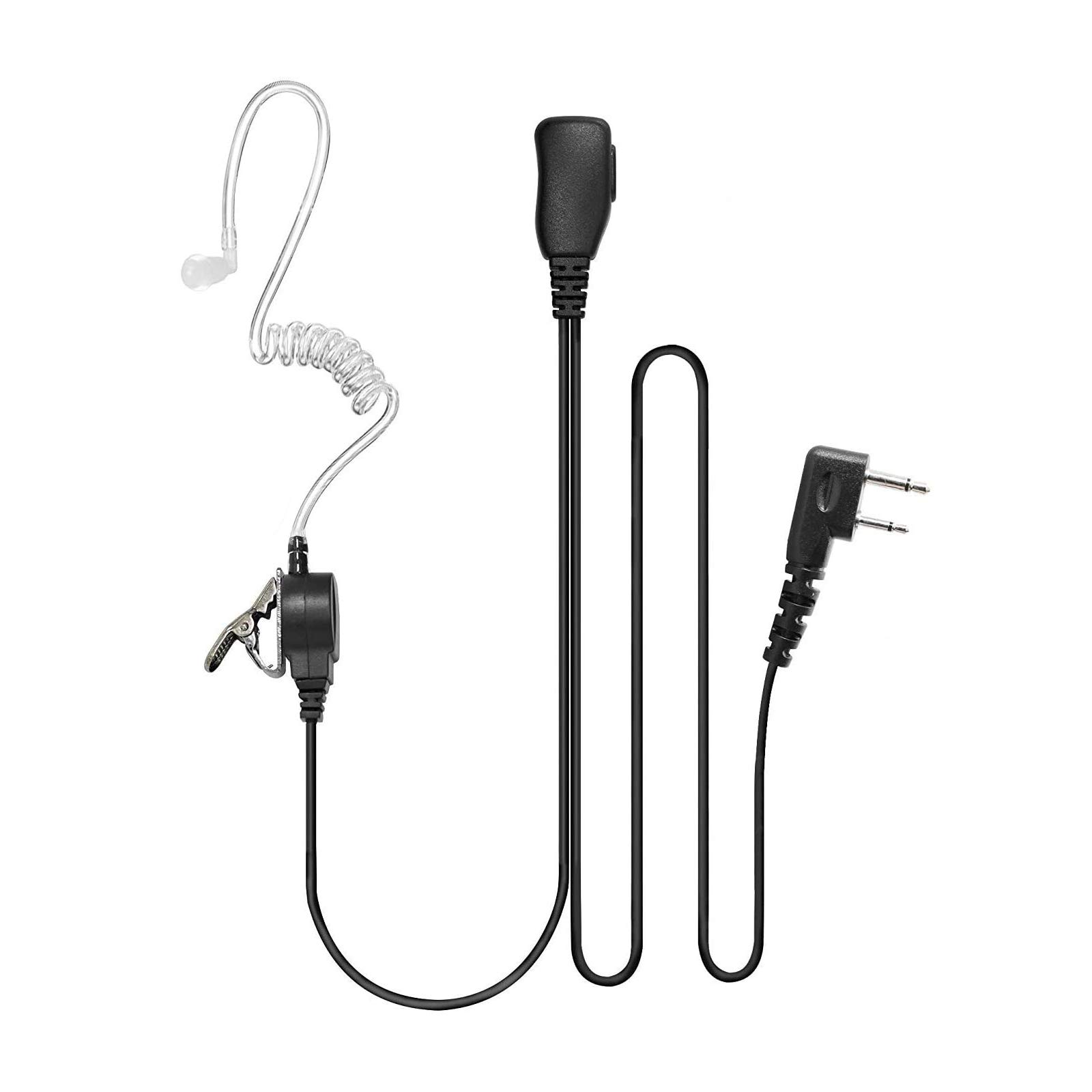 Acoustic Tube Earpiece Headset Earpiece Mic for Icom IC-V80 IC-V80E IC-F29 IC-F1000 IC-F2000 IC-F15 IC-F25 IC-F34 IC-F44 IC-F3022 IC-F4022 IC-F3032 IC-F4032 IC-F3162 IC-T70E Portable Handheld Radio