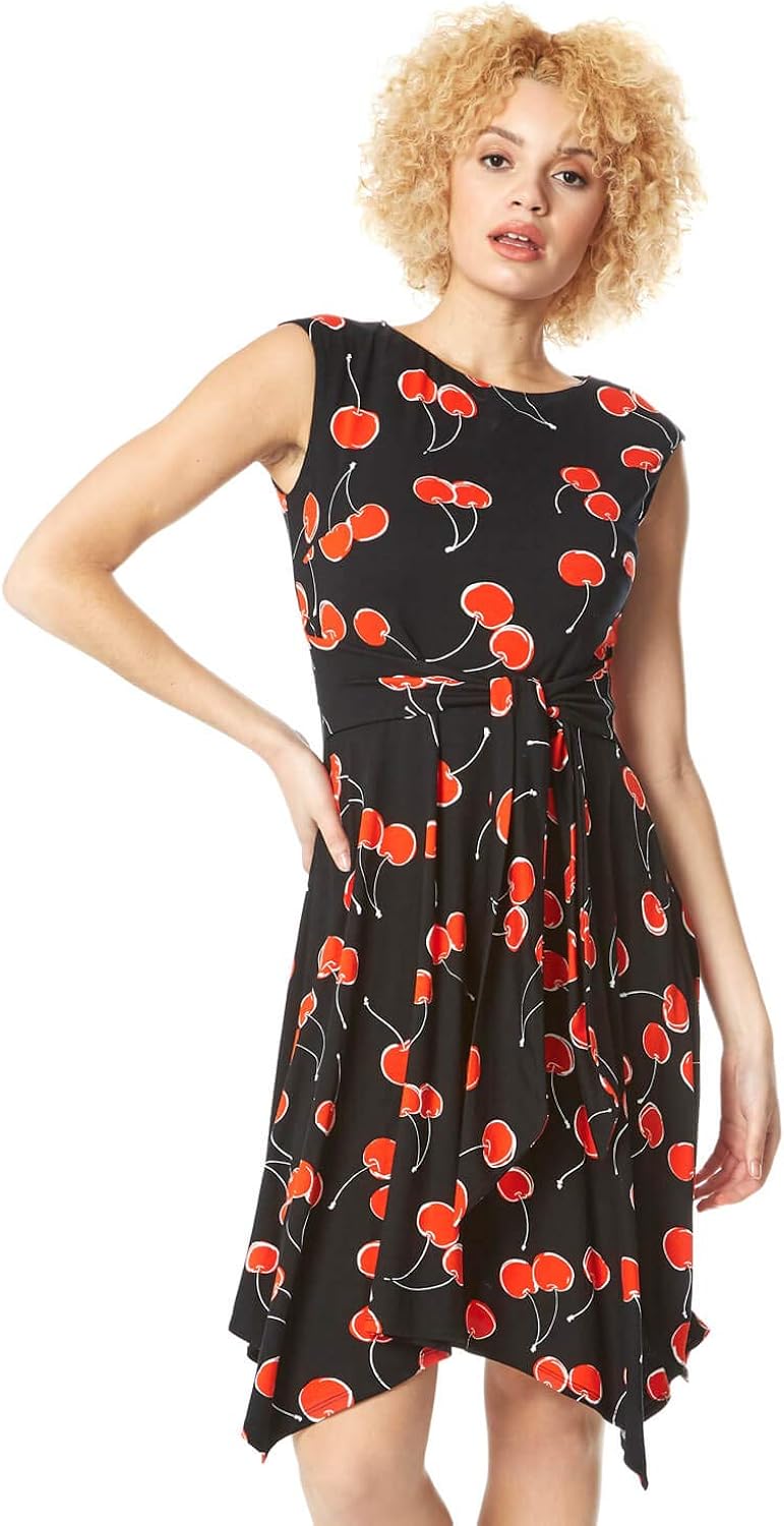 roman hanky hem dress