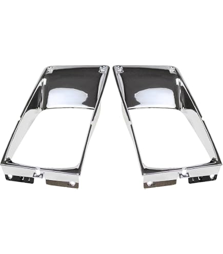 TRAIN HEAD Pair Of Chrome Headlight Bezels For International 9200, 9400, 5900 Trucks