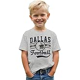 Ritatte Football Shirts for Toddler Boys Girls Football Team T-Shirt Fans Lover Tees Kids Game Day Shirt Short Sleeve Tops