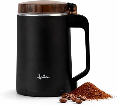 JEML1820 - Molinillo Eléctrico 300 W para Café y Especias, Capacidad 150 g, Cuchillas de Acero Inoxidable, Molienda Rápida y Uniforme, Tapa Seguridad, Recipiente Acero