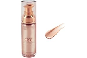 MAEPEOR Body Luminizer 6 Colors Waterproof Smooth Shimmer Face Body Glow Illuminator Non-sticky Liquid Body Highlight Illuminator (30 ML, 05 Champagne Gold)