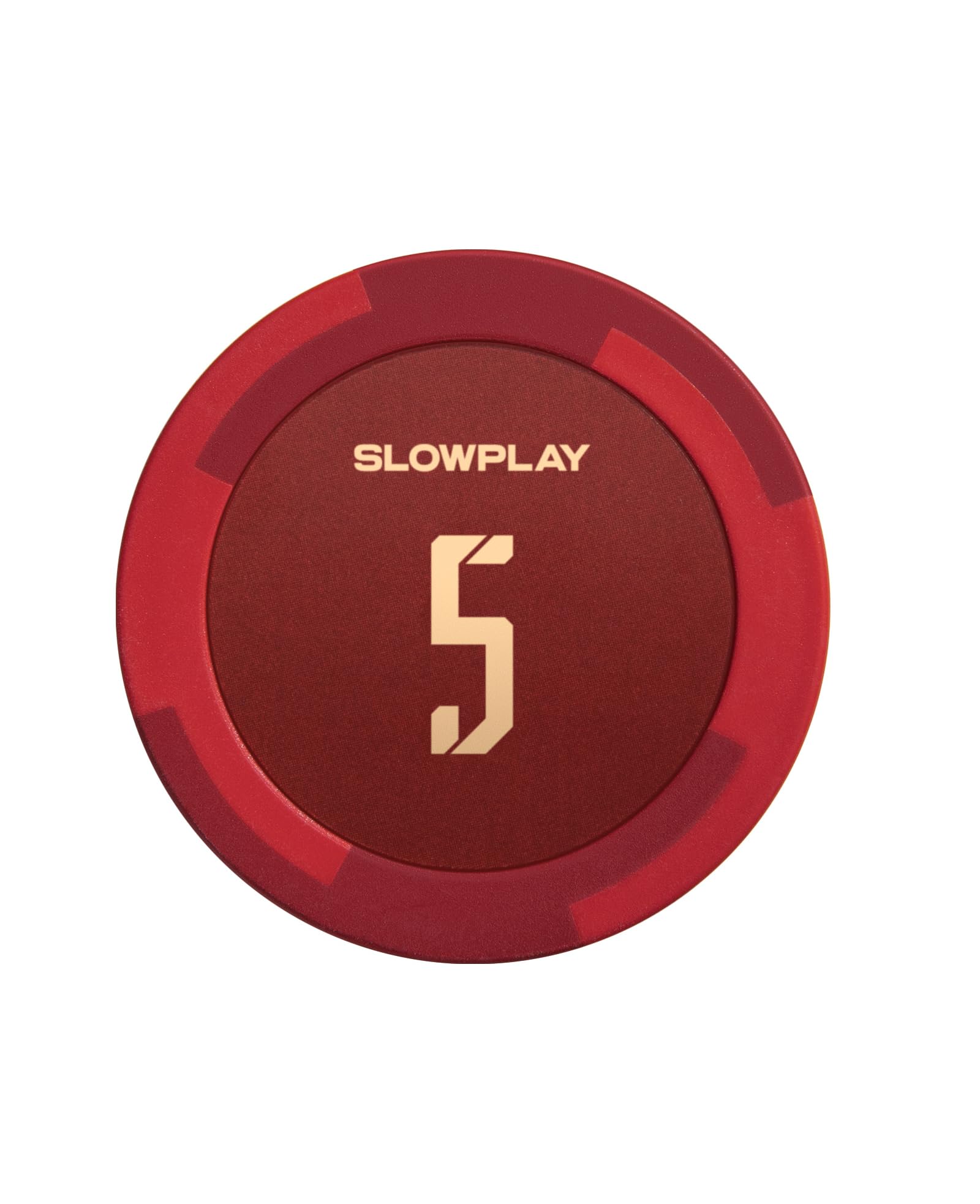 SLOWPLAY Godel Clay Poker Chips, 14 Grams Heavyweight Clay Composite, 40mm Large Chips in Bulk, Pack of 50 with Denomination of 5 — image 1