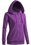 CLOVERY Women's Sport Long Sleeve Zipup Hoodie