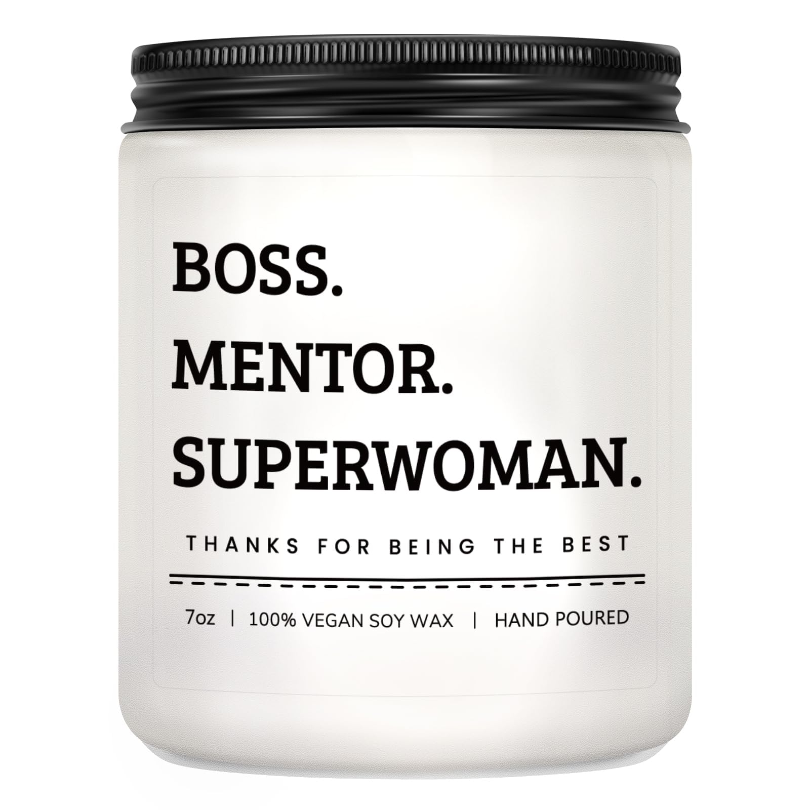 Boss Lady Appreciation Gifts for Women, Leader, Manager, Work Bestie, Friend, Co-Worker - 7 Oz Lavender Scented Candle for Bosses Day