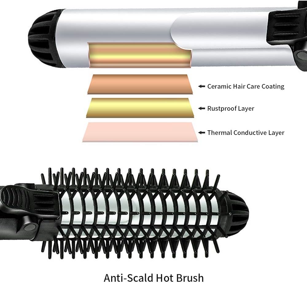 dual voltage ceramic rotating curling iron