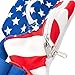 Juvale American Flag Fanny Pack for Women and Men, Patriotic USA Crossbody Bag with Adjustable Waist Belt Straps for 4th of July (15 x 5 x 3 In)