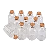 22ml Transparent Glass Bottles Cork Empty Glass