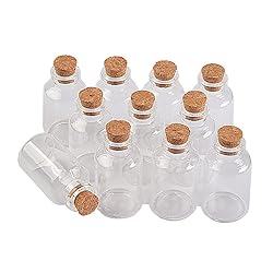22ml Transparent Glass Bottles Cork Empty Glass