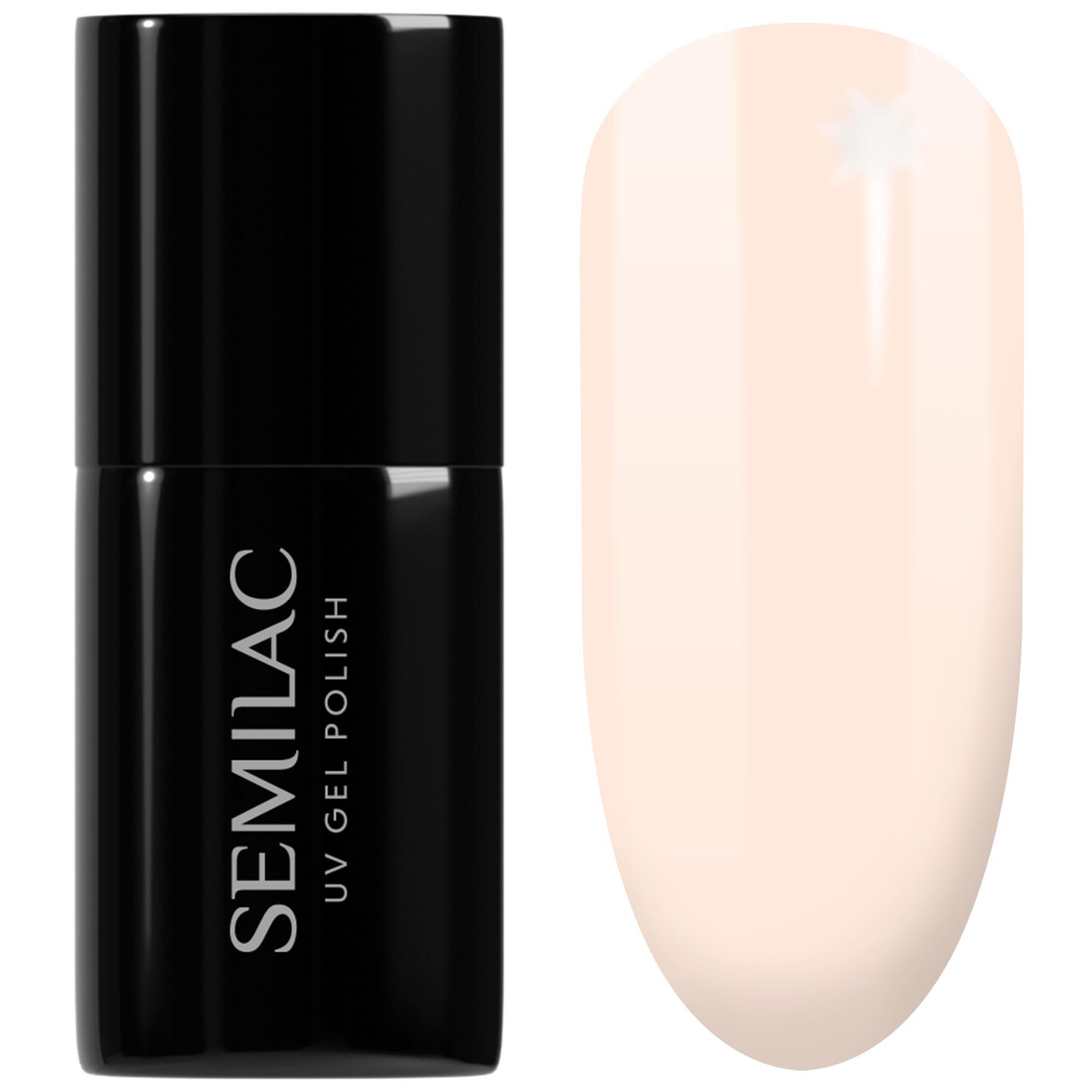 SEMILAC Gel Nail Polish 574 Bride In Powder - Full Coverage Gel Polish - Soak Off Easy To Use LED/UV Nail Lamp - Long Lasting Manicure and Pedicure up to 3 weeks