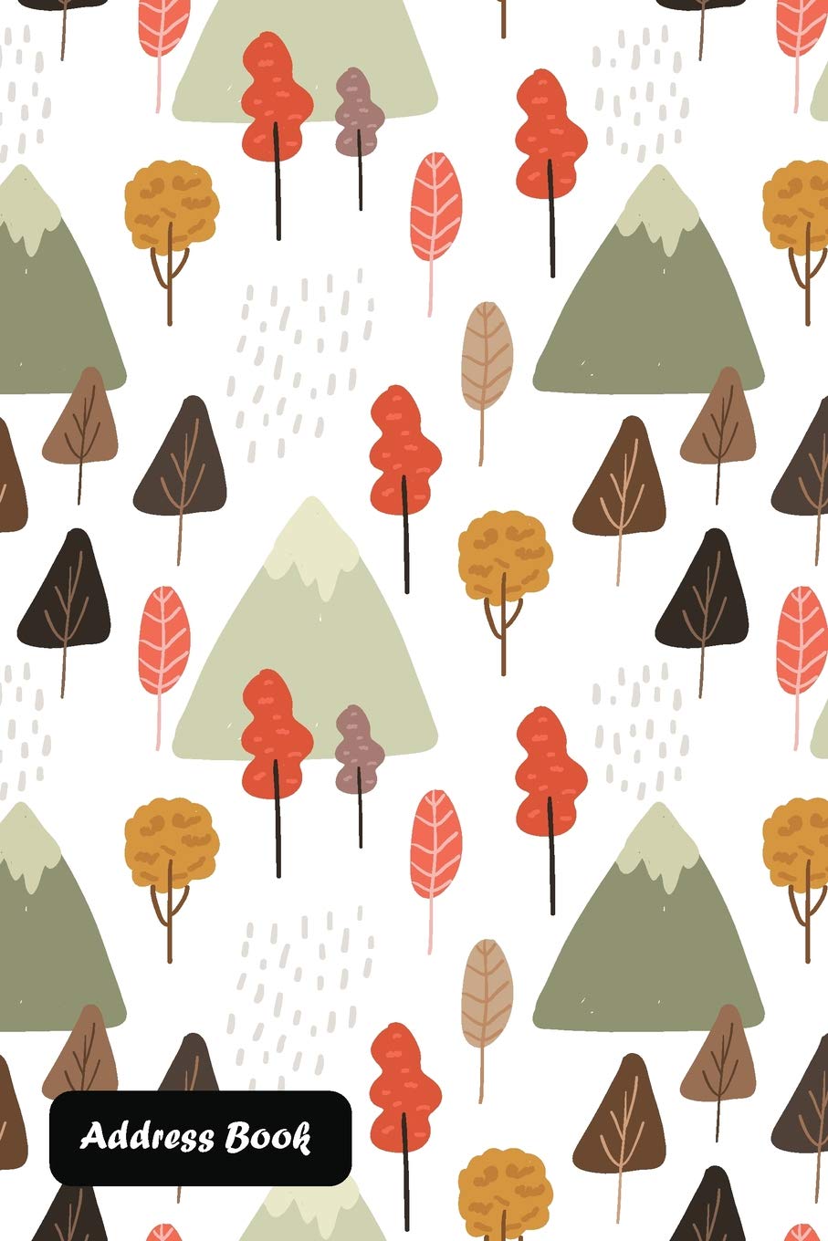 Address Book: With Alphabetical Index Autumn tree and mountain cover