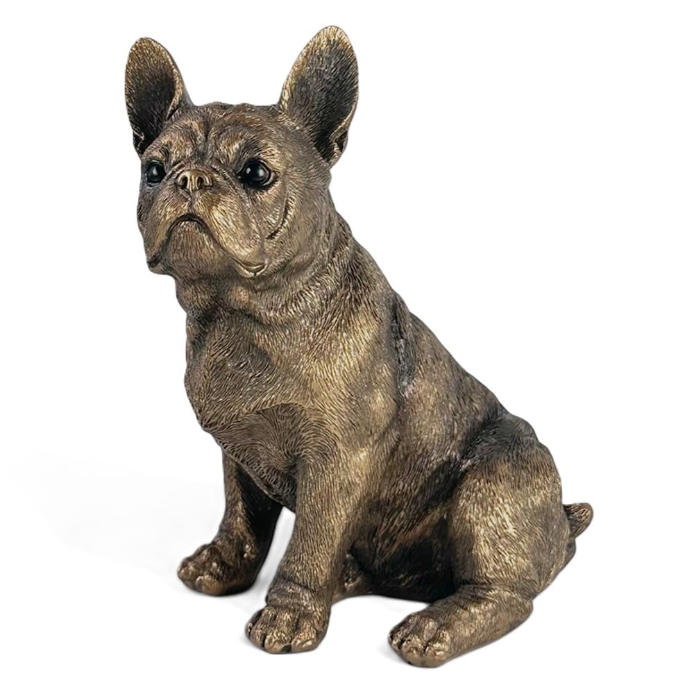 Animal Crackers Leonardo French Bulldog Frenchie Bronzed ornament figurine decoration, gift boxed