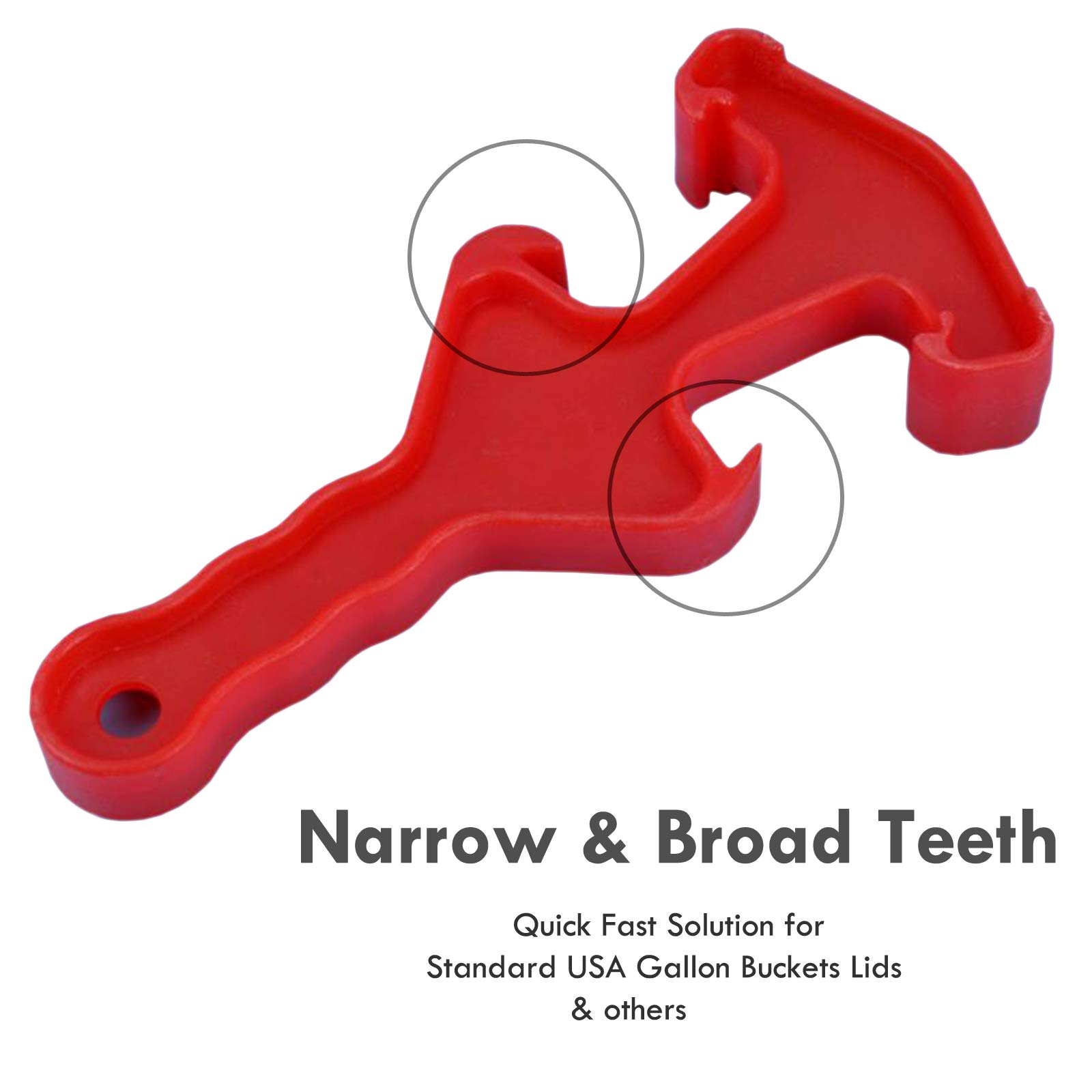 Plastic Bucket Opener Tool Dual Head Bucket Lid Opener for 5 10 20 25