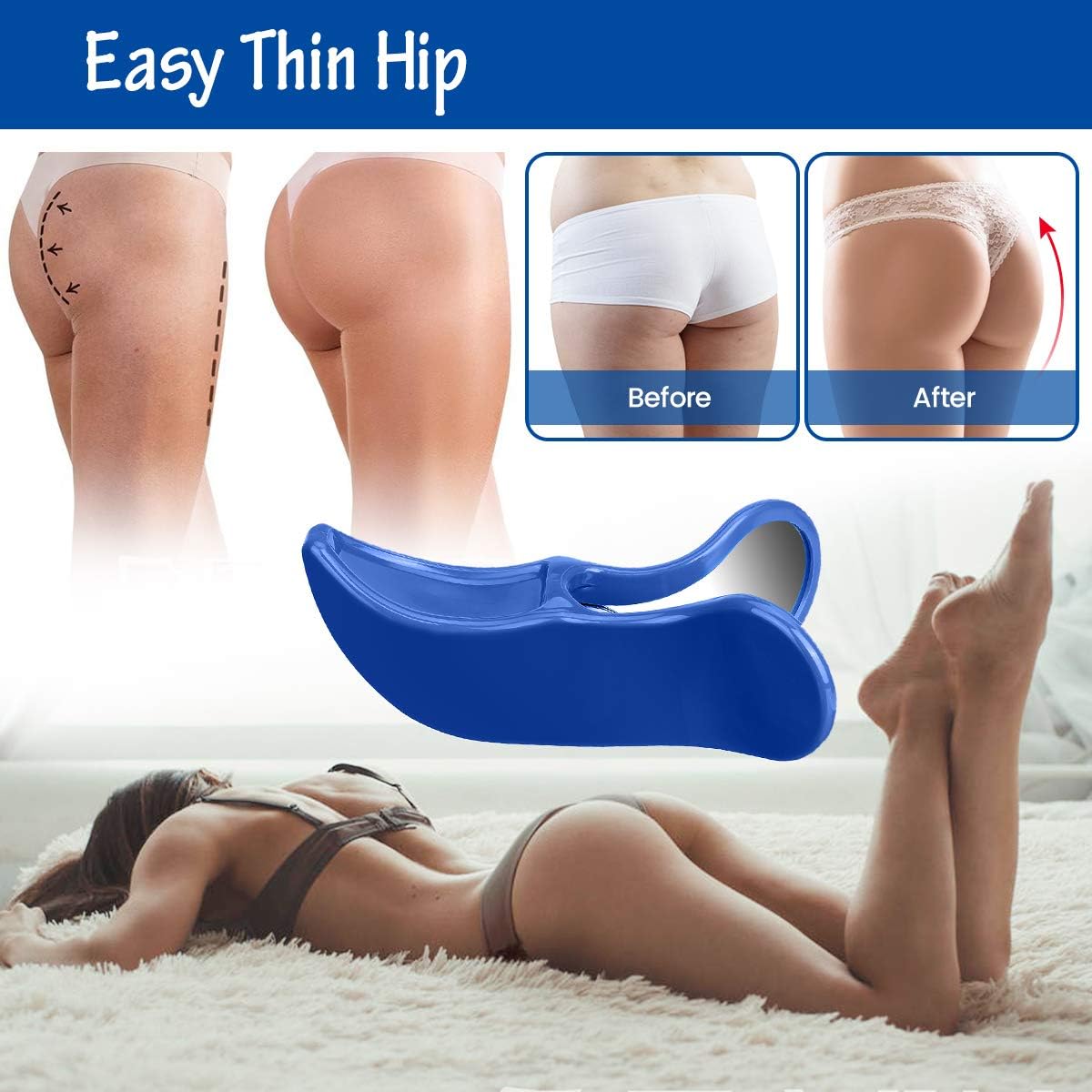OUTERDO Super Kegel Exerciser, Pelvic Floor Muscle and Inner Thigh Exerciser-Tighten Thigh Muscle, Hip Trainer Buttocks Correction Bladder Control Device-Postpartum Rehabilitation: Sports & Outdoors