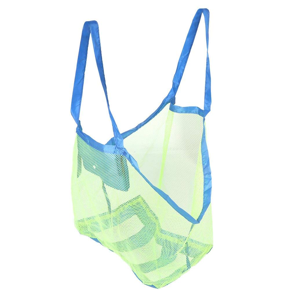 Beach Sand Toy Set 1Pc Sandbeach Kid Toy Storage Mesh Bag Portable Beach Tote Pouch Adjustable Shoulder Strap Made to Fit Adults and Kids
