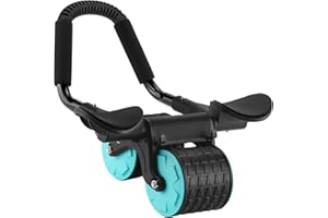 Uota Elbow Support Automatic Rebound Abdominal Wheel，Ab Roller for Abdominal Exercise Machine，Abs Workout Equipment，Dolly Core Strengthening Trainer Fitness Belly Training