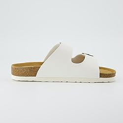 CUSHIONAIRE Women's Lane Cork Footbed Sandal With