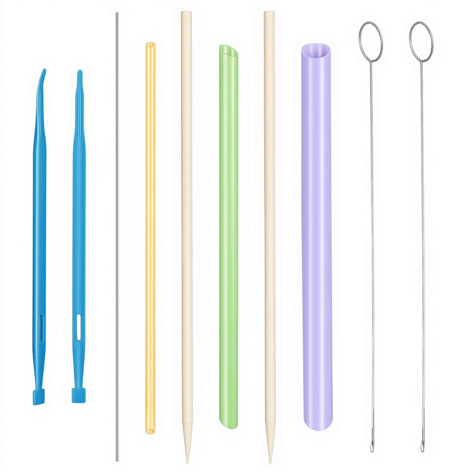 Photo 1 of 10PCS Tube Turner Sewing Tool Set, Point Loop Turner Needle Threader for Sewing Drawstring DIY Crafting, Multifunctional Fabric Turning Essentials & Must Haves