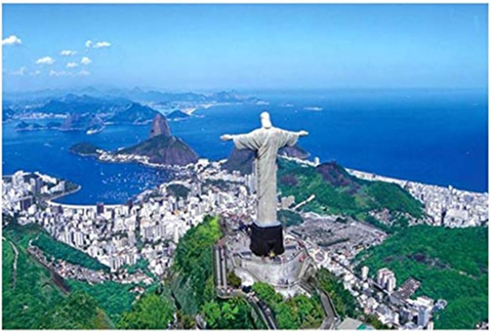 OhradWord Jesus Mountain Jigsaw Puzzles 1000 Pieces for Adults Kids -Sublime and Great- Large Puzzle Game Toys Gift