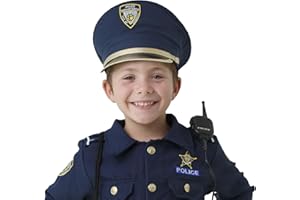 Dress Up America Police Hat for kids - Blue Cop Hat for Children - Police Costume Accessory