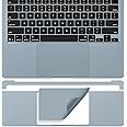 CaseBuy Palm Rest Trackpad Protector Vinyl Skin Sticker(3-in-1) for 2025 MacBook Air 13 inch Laptop with M4 Chip A3240 Anti Dust Scratch-Resistant Keyboard Cover, Sky Blue