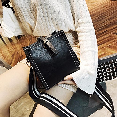 Hot!Women Summer Party Bags,Todaies Women Leather Shoulder Bag Messenger Satchel Tote Crossbody Bag Handbag (16cm(L)9cm(W)18cm(H), Black)