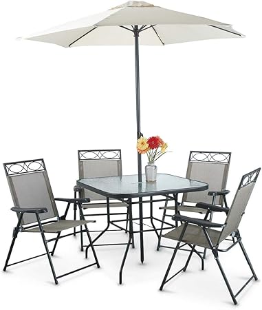 Amazon Com Castlecreek Deluxe Outdoor Patio Table Chairs